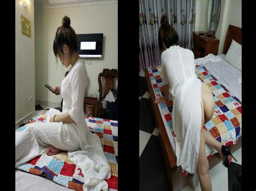 Sialan seorang guru dengan payudara besar di ao dai